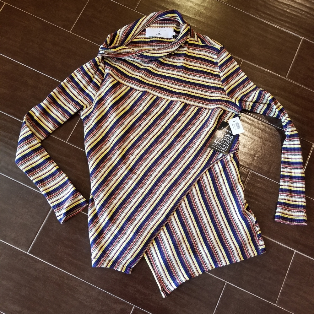 NWT Marques Almeda x 7 for all mankind top sz L